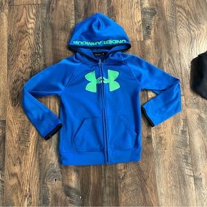 Boys Under Armour zip up hoodie size 7